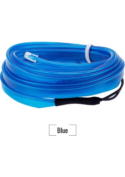 3m Tarzı Mavi DC12V LED Dekoratif Şeritler Tüp Kablo Esnek Neon Işık Kızdırma Dize Işık Araba Dekorasyon Için Iç Atmosfer Lambası (Yurt Dışından)
