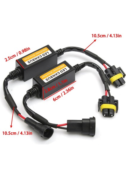 Sis Farları Stili Anbus Dekoder H11 LED H8 LED Canbus Adaptörü Hatasız Far Suv Için LED Ampul Sis Farları Kablo Demeti Adaptörü (Yurt Dışından) fiyatları