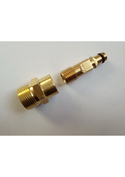 % 100 Bakır Araba Yıkama Hortumu Konektörü Uygun Karcher K5 Serisi Tabanca, Başka Bir Uç Iplik M22 * 1.5 Delik DIA.14MM (Yurt Dışından)