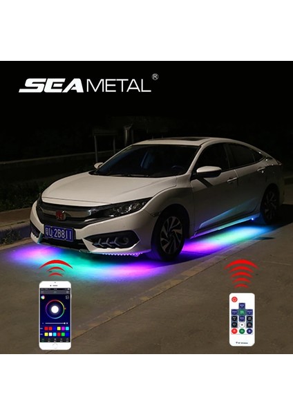 60CM 90CM Uygulaması 12V LED Araba Şasi Esnek Şerit Işıklar Oto Rgb Underglow Dekoratif Atmosfer Lambası Arabalar Gövde Altı Sistemi Işık Aksesuarları (Yurt Dışından) modelleri