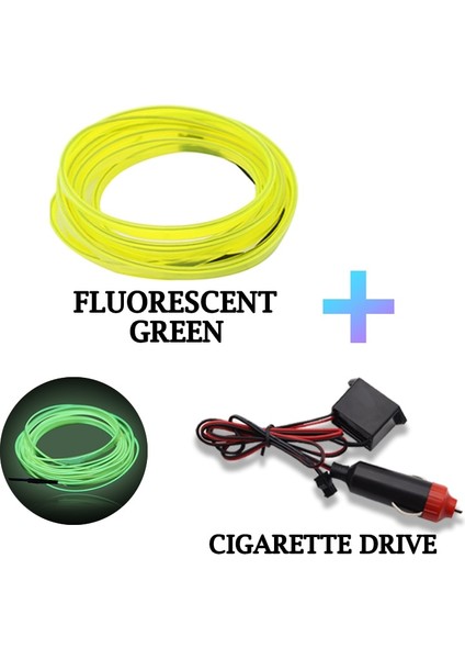 5 Milyon Stili Floresan Gc M Araba LED Işık Iç Ortam LED Şerit Neon Aydınlatma Çelenk Tel Halat Tüp Dekorasyon Esnek Tüp Renkleri Oto LED (Yurt Dışından)