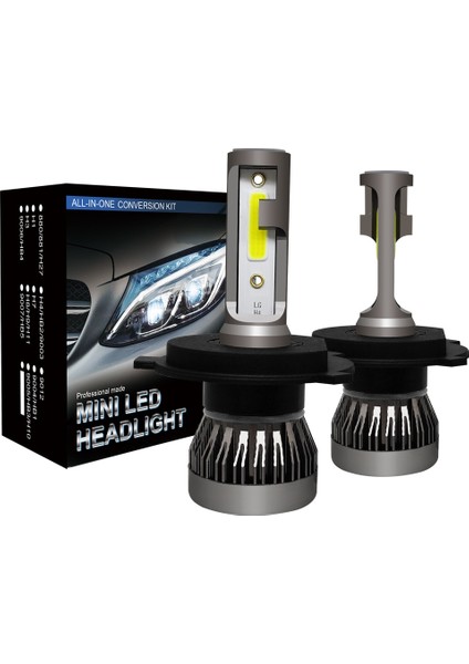 H3 Stili 4yan 6500K 2 Adet H7 LED Lmpaır Mini Araba Far Ampülleri H1 LED H7 H8 H9 H11 Farlar Kiti Hb Hb4 Oto LED Sis Lambaları (Yurt Dışından)