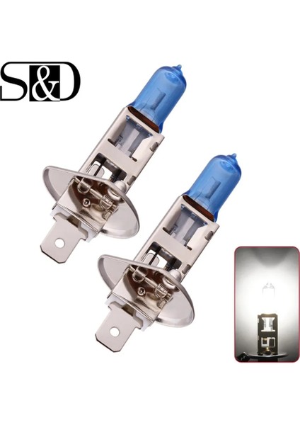 V H1 100W Süper Parlak Beyaz Sis Farları Halojen Ampul Yüksek Güçlü Araba Far Lambası Araba Işık Kaynağı Park Oto (Yurt Dışından)
