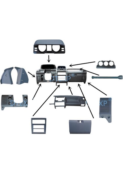 B Enstrüman Çerçeve Stili Lhd Enstrüman Platformu Assy Pajero V31 V32 V33 V43 Montero Utinity Kutusu Trompet Kapak Çerçevesi Için Enstrüman Kapağı (Yurt Dışından)