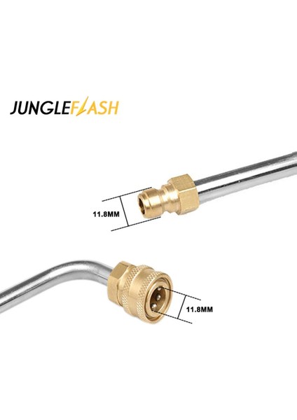 27-8cm ve 5 Nozul Stili Yüksek Basınçlı Su Tabancası Araba Yıkama Kavisli Uzatma Çubuğu ile "hızlı Fiş Konnektörü Lance Mızrak Yüksek Basınçlı Yıkama Lavabo Için (Yurt Dışından)