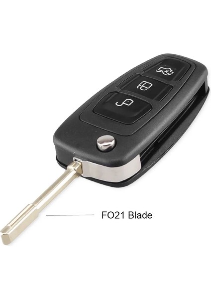 Kırmızı Stil Ford Focu Fiesta C Max Için Dandkey Ka Mondeo S Max Bağlamak Galaxy 3 Düğmeler Modifiye Araba Anahtarı Kabuk Uzaktan Fob Durumda Çevirin (Yurt Dışından)