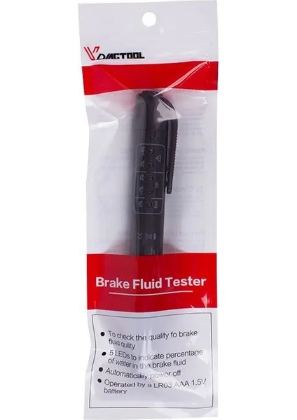 Siyah Stil Evrensel Fren Yağı Test Cihazı Doğru Yağ Si Teşhis Araçları LED Göstergesi Sıvı Test Kalemi Otomotiv Fren Yağı Test Cihazı (Yurt Dışından)