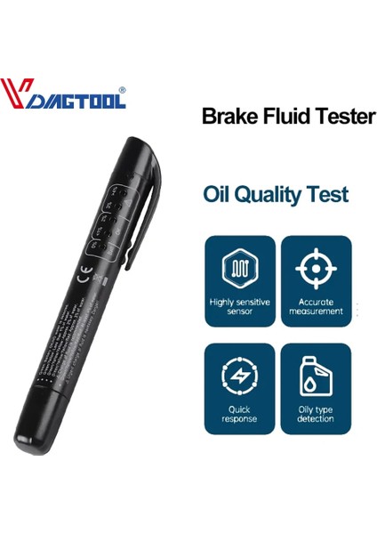 Siyah Stil Evrensel Fren Yağı Test Cihazı Doğru Yağ Si Teşhis Araçları LED Göstergesi Sıvı Test Kalemi Otomotiv Fren Yağı Test Cihazı (Yurt Dışından) modelleri