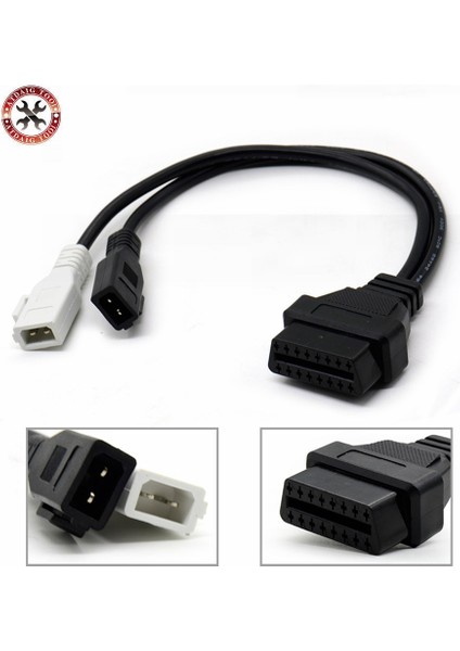 Audı 2x2 Obd1 Obd2 Için Vag Adaptörü Araç Teşhis Kablosu 2p + 2p Audi 2X2PIN Obd Dişi Konnektör Com Vw Skoda Uyar (Yurt Dışından)