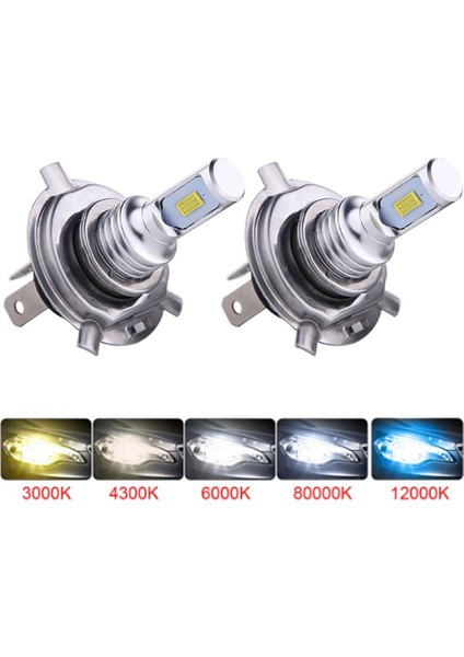 H9 Stili 6500K Muxall H4 H7 LED Araba Far Ampülleri Lk Oto Buz Lambası Arabalar Için H1 H3 H11 H13 H Hb3 Hb4 Sis Farları (Yurt Dışından)