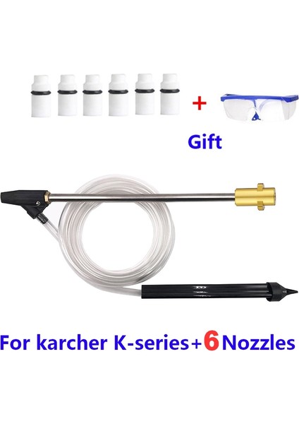 6 Adet Nozul Stili Kumlama Tabancası Makine Memesi Kumlama Için Boya Püskürtme Tabancası Kum Hortum Için, Karcher K2 K3 K4 K5 K6 K7 Basınçlı Yıkama Için (Yurt Dışından)