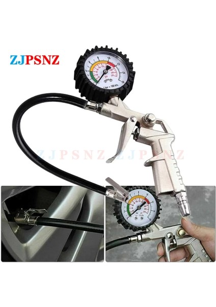 Otomatik Lastik Basınç Göstergesi Basınç Tabancası Tipi Hava Kompresörü Araba Motosiklet Suv Şişirme Pompası Lastik Tamir Aracı (Yurt Dışından)