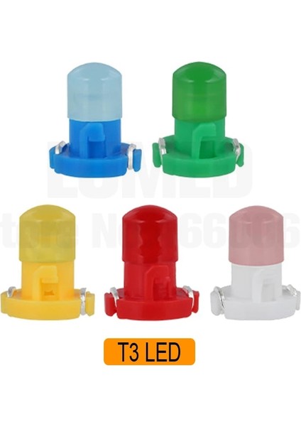 Sarı Stil T3 Led'i T5 Araba LED Işıkları B8.5 LED Iç Lamba Pano Otomatik Gösterge Gösterge Işığı Dc 12V (Yurt Dışından)