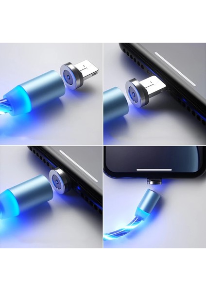 iphone Tarzı Için Renkli Araba LED Işıklı Manyetik USB Kablosu USB Telefon Şarj Kablosu Kia Rio K2 K3 Ceed Sportage Sorento Cerato Kol Dayama Picanto Optima (Yurt Dışından) indirimleri