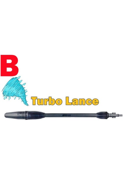 Renksiz Stil Yüksek Basınçlı Yıkama Tabancası Uzatma Değnek Lance Ayarlanabilir Jet Püskürtücü Bosch Interskol Ar Mavi Siyah Decker Makita Michelin (Yurt Dışından)