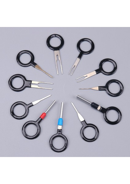 11 Parçalı Set Otomotiv Fiş Terminali Kaldırma Aracı Araba Elektrik Teli Sıkma Konnektörü Pin Çıkarıcı Kiti Anahtar Pimi Kaldırma Aracı (Yurt Dışından)