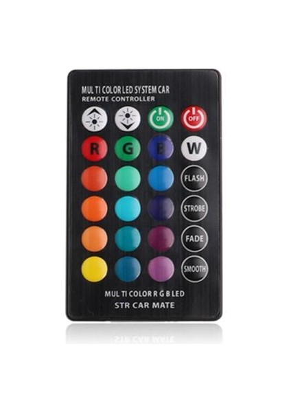 1 Adet Uzaktan Kumanda 2 Adet T10 Rgb W5W LED Canbus Araba Gümrükleme Işıkları Uzaktan Kumanda ile Cob 12SMD Flashstrobe Lamba Kama Okuma Işığı (Yurt Dışından)