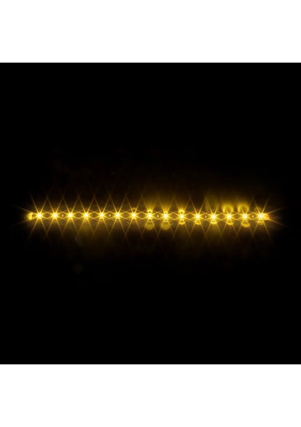 Sarı 30CM 15SMD 12V Drl Araba LED Gündüz Çalışan Işık Araba LED Şerit Işık Araba Dekoratif Esnek LED Işık Şeridi Beyaz Mavi Yeşilkırmızı (Yurt Dışından)