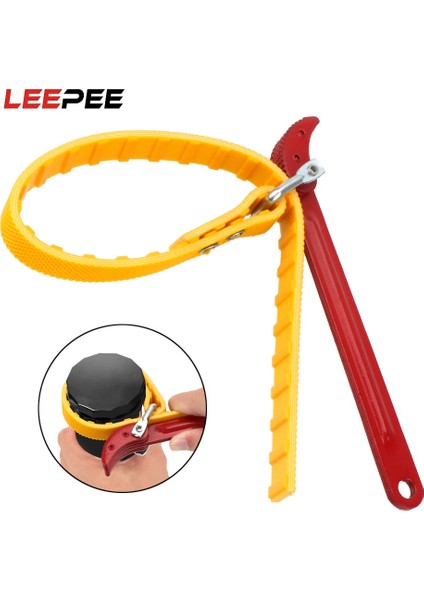 Leepee Ayarlanabilir Yağ Filtresi Askı Açacağı Kartuş Sökme Aracı Yağ Filtresi Çektirme Askı Anahtarı Zincir Anahtarı Kemeri (Yurt Dışından)