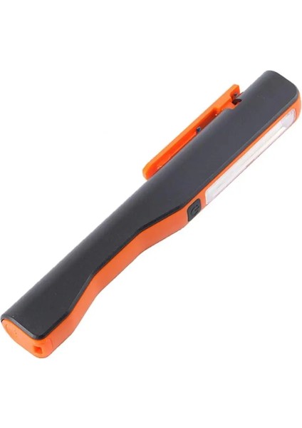 Turuncu Tarzı Cob LED Işık USB Şarj Edilebilir Manyetik Muayene Çalışma Lambası Kalem El Feneri (Yurt Dışından)