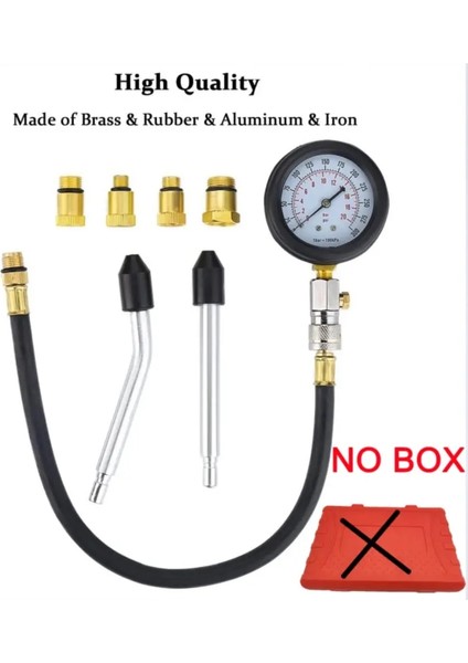 Kutu Stili Yok Sıkıştırma Test Kiti Psı Benzinli Benzinli Motor Silindir Basınç Göstergesi Otomotiv Aracı Motosiklet Araba Kamyon Için (Yurt Dışından)