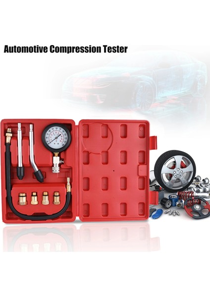 Kutu Stili Yok Sıkıştırma Test Kiti Psı Benzinli Benzinli Motor Silindir Basınç Göstergesi Otomotiv Aracı Motosiklet Araba Kamyon Için (Yurt Dışından) modelleri