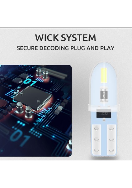 Yeşil T5 LED Oto Araba LED Ampuller Polarite Yok Pano Lambası Smd Kapı Plaka Işık Beyaz Kırmızı Yeşil 12V Dc (Yurt Dışından)
