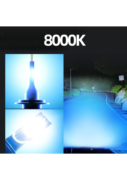 H11 Stili 8000K Roadsun Araba Işıkları H4 H7 LED H11 H8 H9 H1 Hb LED B H13 Far Ampul Oto Sis Lambası 12V 3000K 6000K 8000K (Yurt Dışından)