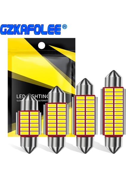 31MM 1x C10W C5W LED Canbus Festoon Araba Için Ampul Iç Doom Lambası Okuma Işığı Plaka Lambası Beyaz (Yurt Dışından)