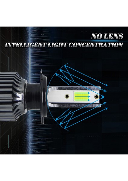 H7 Stili Limon 2 Adet H1 H7 LED H4 Lm Hb3 Hb4 LED H11 H Araba Far Ampul Diyot Sis Lambaları Autk 8000K 3000K 12V 24V (Yurt Dışından)