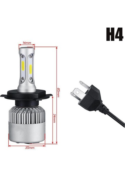 1 Adet Tarzı H4 H4 LED H7 LED H11 LED Far Ampulü Cob Araba LED Far Ampulleri Hilo Işın Lm 6000K Otomatik Kafa Lambası 12V Araba Için LED Işıklar (Yurt Dışından)