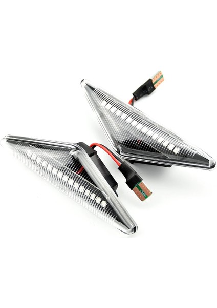 Kristal Beyazı Akan Yan Tekrarlayıcı Işık LED Dinamik Yan Işaretleyici Dönüş Sinyali Işıkları Gösterge Flaşör Lambası Ford Mondeo 3 Mk3 Odak 1 Mk1 (Yurt Dışından) fiyatları