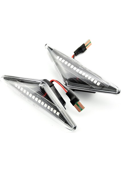 Kristal Beyazı Akan Yan Tekrarlayıcı Işık LED Dinamik Yan Işaretleyici Dönüş Sinyali Işıkları Gösterge Flaşör Lambası Ford Mondeo 3 Mk3 Odak 1 Mk1 (Yurt Dışından) modelleri