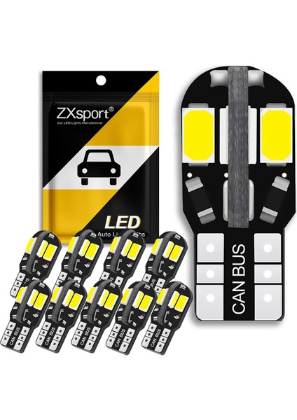 10X LED W5W Canbus V Beyaz Araba Iç Işık Park Lambası Ampul Renault Duster Megane 2 3 Logan Clio Fluence Captur (Yurt Dışından)