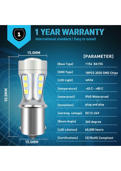 T15 W16W W Baar LED Ters Işık Canbus Hiçbir Hata Ampul Bmw Vw Mercedes Audi A3 8p A4 6b Bmw E60 E90 Beyaz 12V (Yurt Dışından) fırsatları