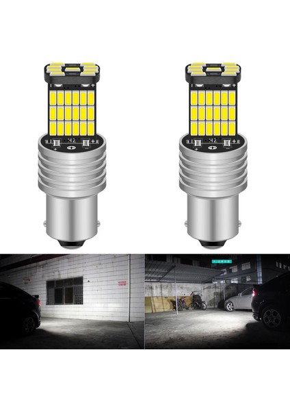Beyaz 2x Araba LED Ters Işık Baw Ampul Canbus Oto Lamba Hata Ücretsiz Dc 12 V 6000 K Vw Passat B5 B6 Golf 4 Için (Yurt Dışından)