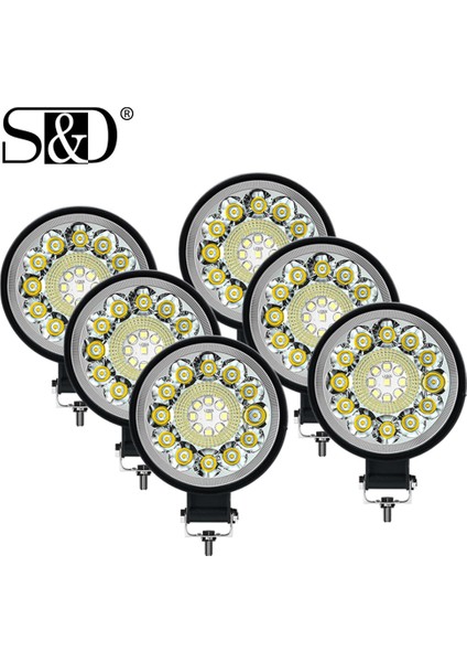 1 Adet Yuvarlak 84W Tarzı 128W LED Bar Offroad 4x4 Spot 12V 24V Jeep Kamyon Tekne Araba Traktör Suv Atv Barra Mini LED Farlar Için Çalışma Işık Çubuğu (Yurt Dışından)
