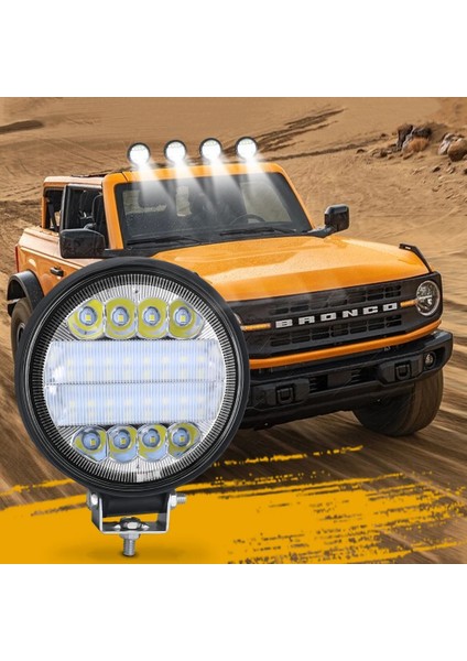 Xiyu Shop 2pcs White White Style 2pcs LED Light Bar Worklight 72W 24LED Wrok Light For Truck Tractor Suv Atv X4 Fog Lamp Spotlight Car LED HEADLIGHTS12V 24V (Yurt Dışından)