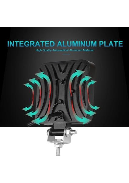 2 Adet 48W Sis Lambası Stili Nlpearl Spot Sel Mini Arabalar Için LED Sis Farları Jeep Suv 4WD 4x4 Suv Kamyon Atv 42W 48W LED Çalışma Işığı Bar Offroad LED Farlar (Yurt Dışından)