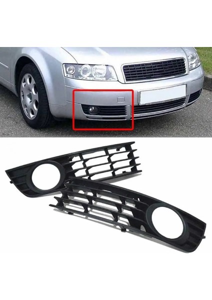 L Tarzı Dayanıklı Sis Lambası Izgarası Çarpışma Önleyici Sert Abs Lr Ön Tampon Sis Farı Izgarası Audi A4 B6 Için 8e 8e (Yurt Dışından) modelleri