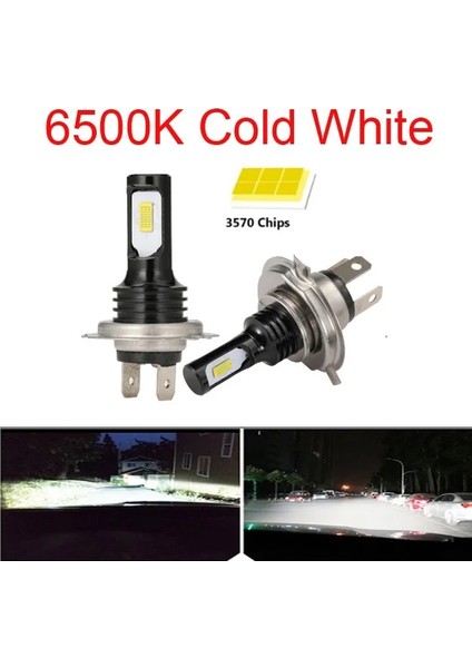 H10 Stili 6500K 2 Adet H7 H4 H11 H8 H1 H16 LED Araba Far Ampul Işın 24V 12V 80W Yüksek Güçlü Araba Sis Lambası 3000K 6000K Otomatik Far Lm (Yurt Dışından)