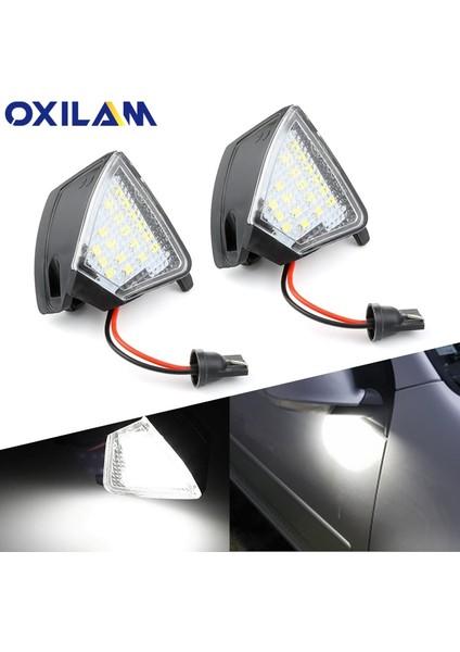 6000K Vw Golf 5 Gtı V Mk5 Jetta Passat B5.5 B6 Sharan Superb Eos LED Yan Dikiz Aynası Zemin Zemin Lambası Puddle Karşılama Işığı (Yurt Dışından)