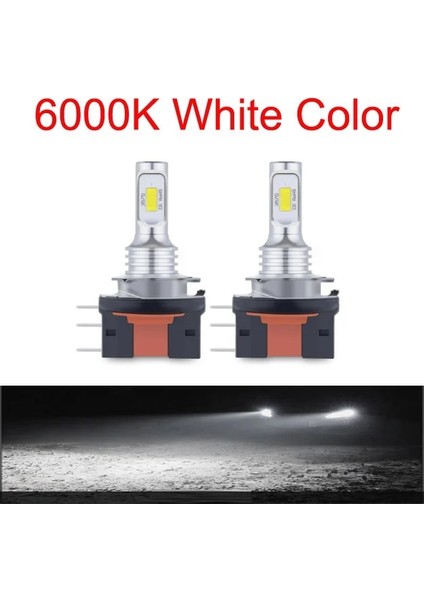 H7 Stili 6000K 2 Adet LED Araba Far H11 H7 Ampul H4 Hk Sarı Işık 6000K Beyaz Işık K Buz Mavisi Sis Lambası (Yurt Dışından)