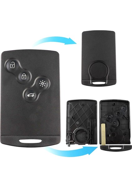 Sadece Bıçak 2 Stili Yıqıxın Uzaktan Akıllı Kart Renault Megane Laguna Koleos Fluence Scenic Clio Captur Araba Anahtarı Durum Kabuk 4 Düğme Bıçaklı (Yurt Dışından) fırsatları