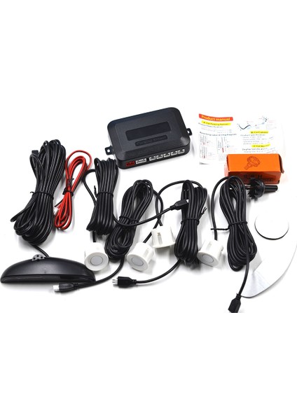 Beyaz Araba Oto Parktroarking Sensörü 4 Vw Passat Golf Polo Jetta Için Ters Yedekleme Radarı Tiguan Touareg B6 B7 Audi A3 A4 A5 (Yurt Dışından)
