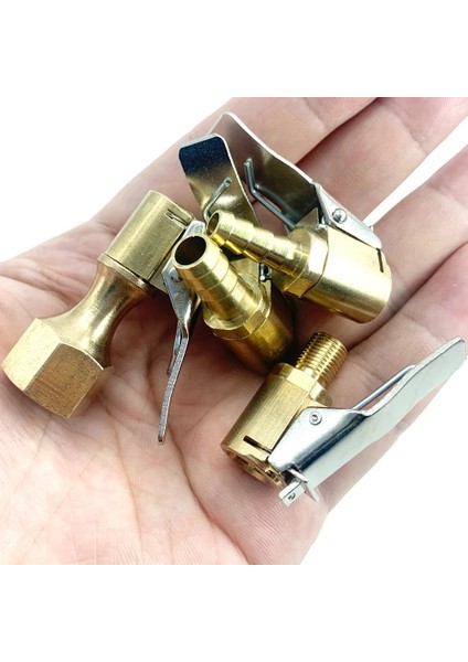 Resim Stili Olarak Vana Taşınabilir Şişme Pompa Araba Lastiği Için Hava Chuck Şişirme Pompası Vana Konektörü Klipsli Adaptör Pirinç Lastik Tamir Araçları (Yurt Dışından)