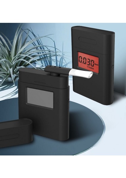 Siyah Stil Taşınabilir 360 Derece Dönen Ağızlık Kırmızı Arka Işık Doğru Nefes Alkol Test Cihazı LED Işık Alkol Breathalyzer (Yurt Dışından) fırsatları