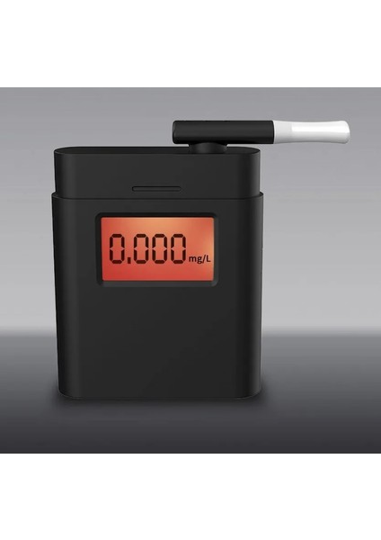 Siyah Stil Taşınabilir 360 Derece Dönen Ağızlık Kırmızı Arka Işık Doğru Nefes Alkol Test Cihazı LED Işık Alkol Breathalyzer (Yurt Dışından) indirimleri