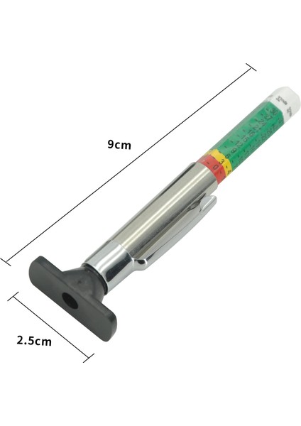 Çok Renkli Stil 25 mm 25MM Araba Lastiği Ölçme Kalemi Evrensel Lastik Sırtı Desen Silindirik Otomotiv Kalınlık Algılama Ölçer Derinlik Ölçme Aracı (Yurt Dışından)