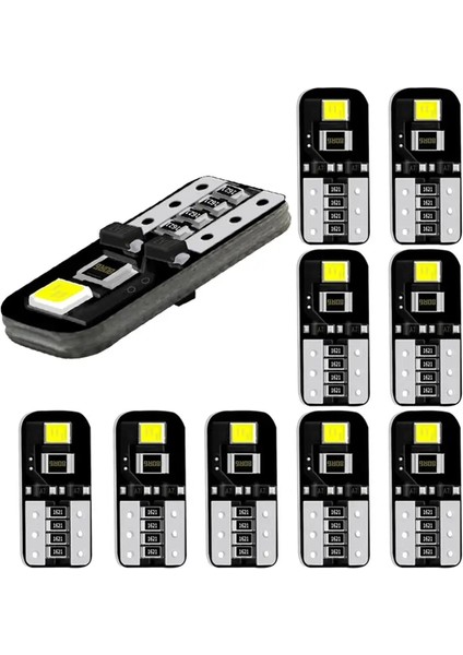 10 Parça T 10 LED Canbus W5W LED Ampuller K Beyaz Sinyal Lambası Dome Okuma Plaka Işığı Araba Iç Işıkları AUTO12V (Yurt Dışından)